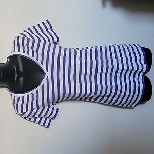 J. Crew Striped V-Neck T-Shirt